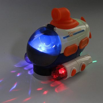 Rutaqian Spielzeug-Auto Elektrisch U-Boot Spielzeugauto Simulationsflugzeugmodell, (Spin-Raumfahrer Musik Projektionslicht, Interessante Flugzeugmodelle Spielzeugauto)
