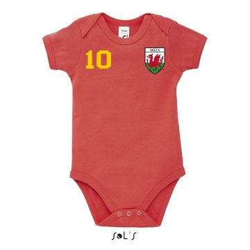 Blondie & Brownie Strampler Wales Kinder Baby England United Kingdom EM Sport Trikot Fußball