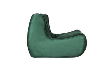 Livin Hill Sessel Nua, Veloursstoff in Flaschengrün, silberner Glanz, ergonomische Form