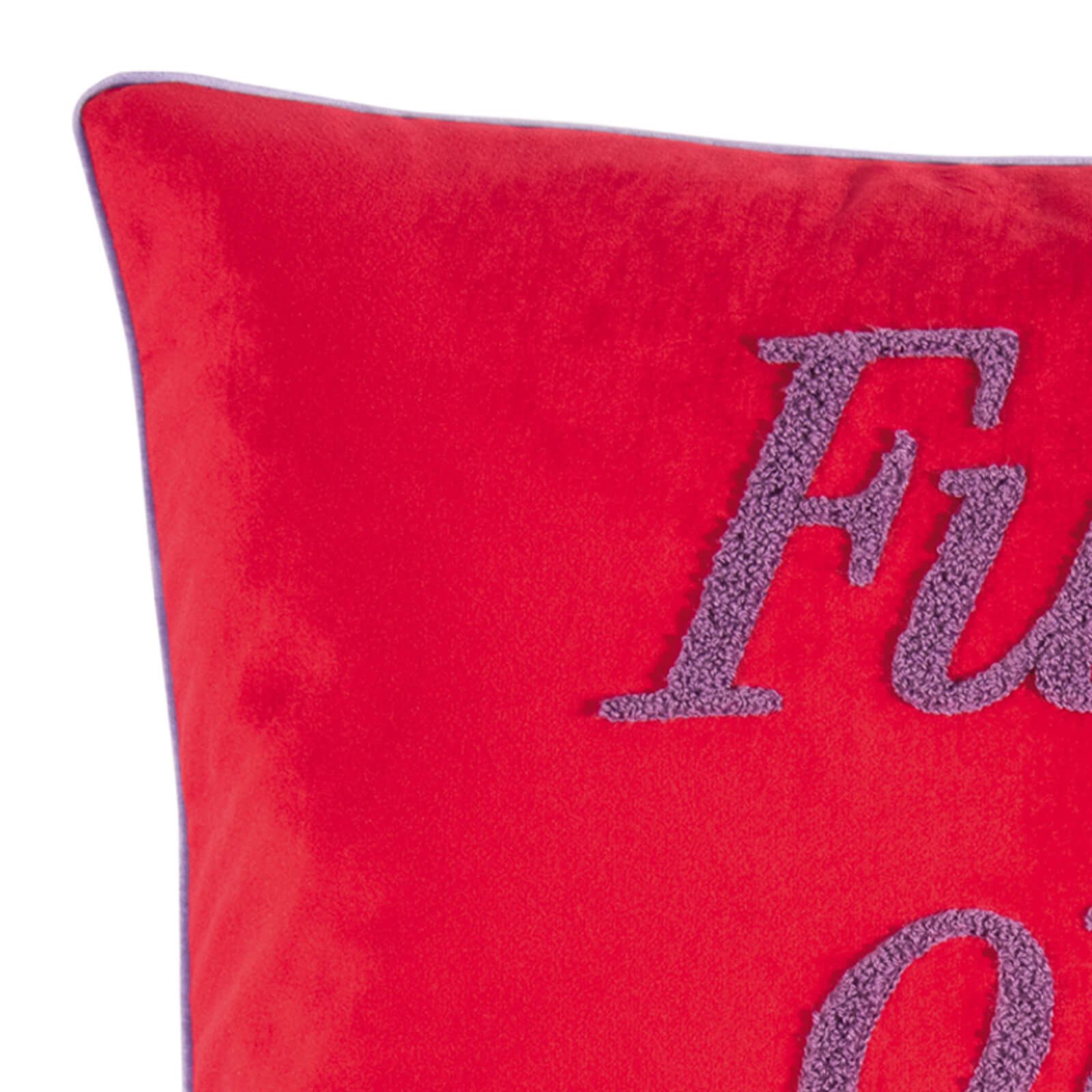 PAD Dekokissen Letters Fuck off, this is my place! Rot, einfarbig, Schriftz günstig online kaufen