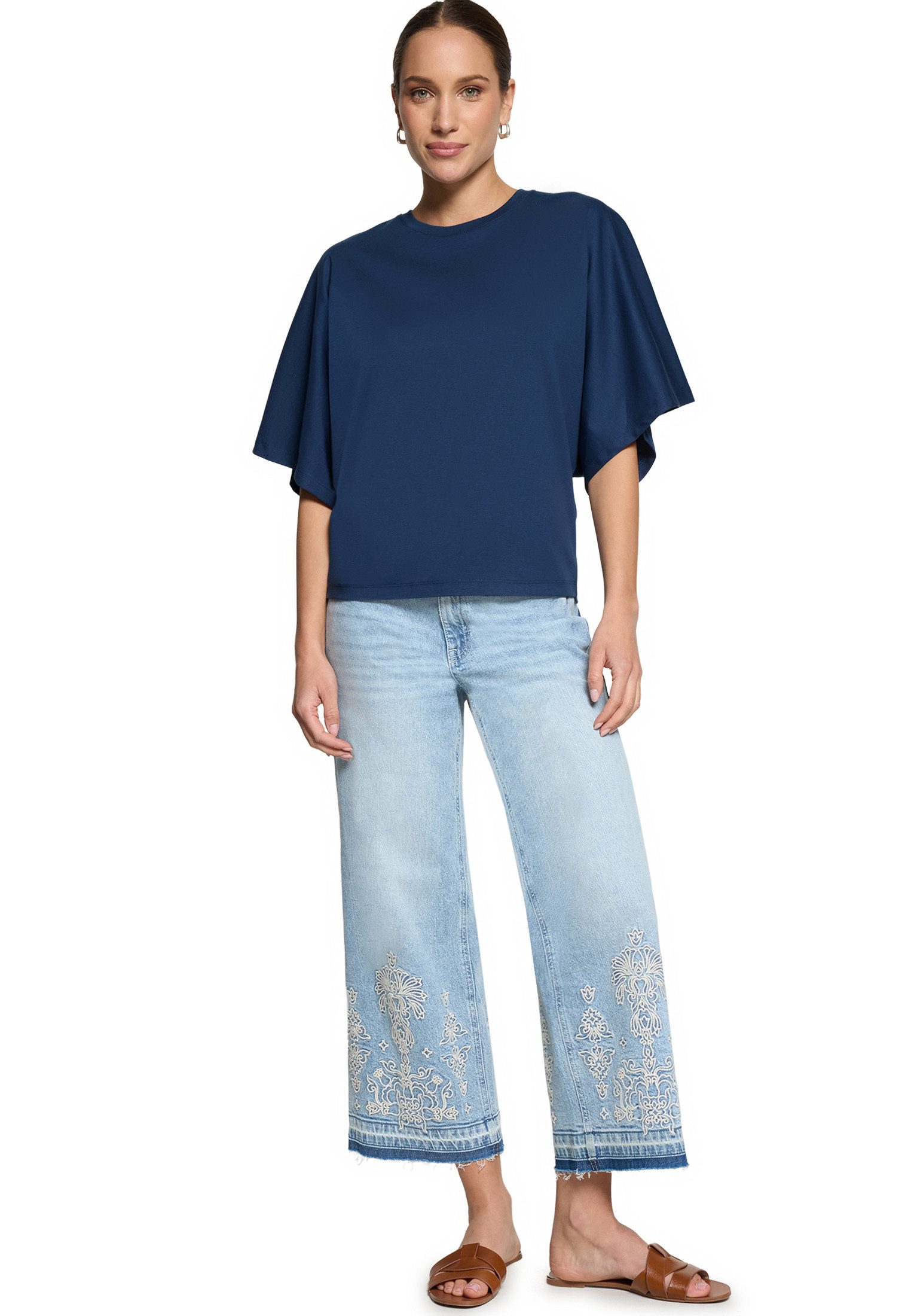 Zero Kurzarmshirt Damen kurzarm (1-tlg) Material