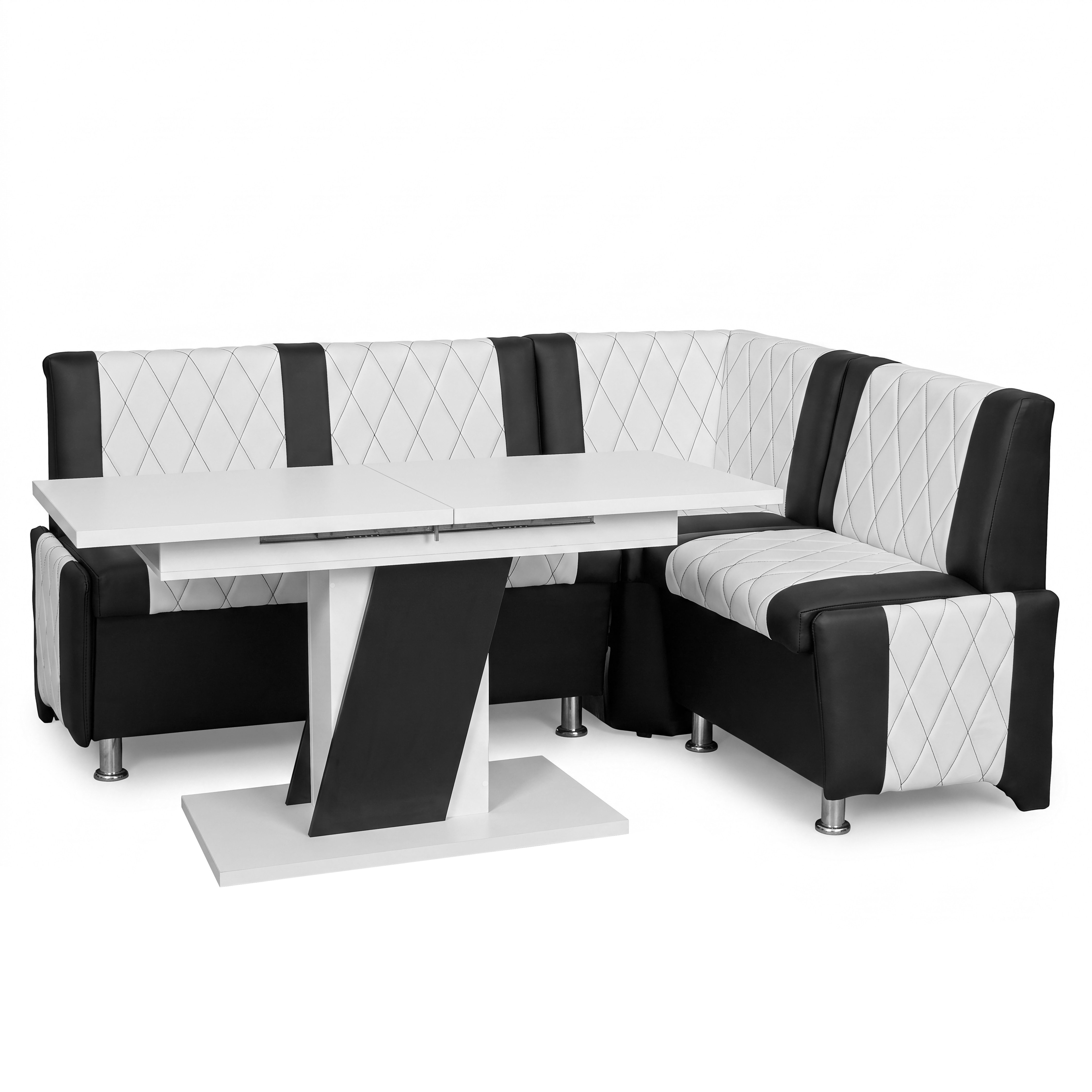 Rodnik Eckbankgruppe Polin mit ausziehbarem Tisch, (2-tlg), beidseitig, moderne Optik, gepolstert, pflegeleicht