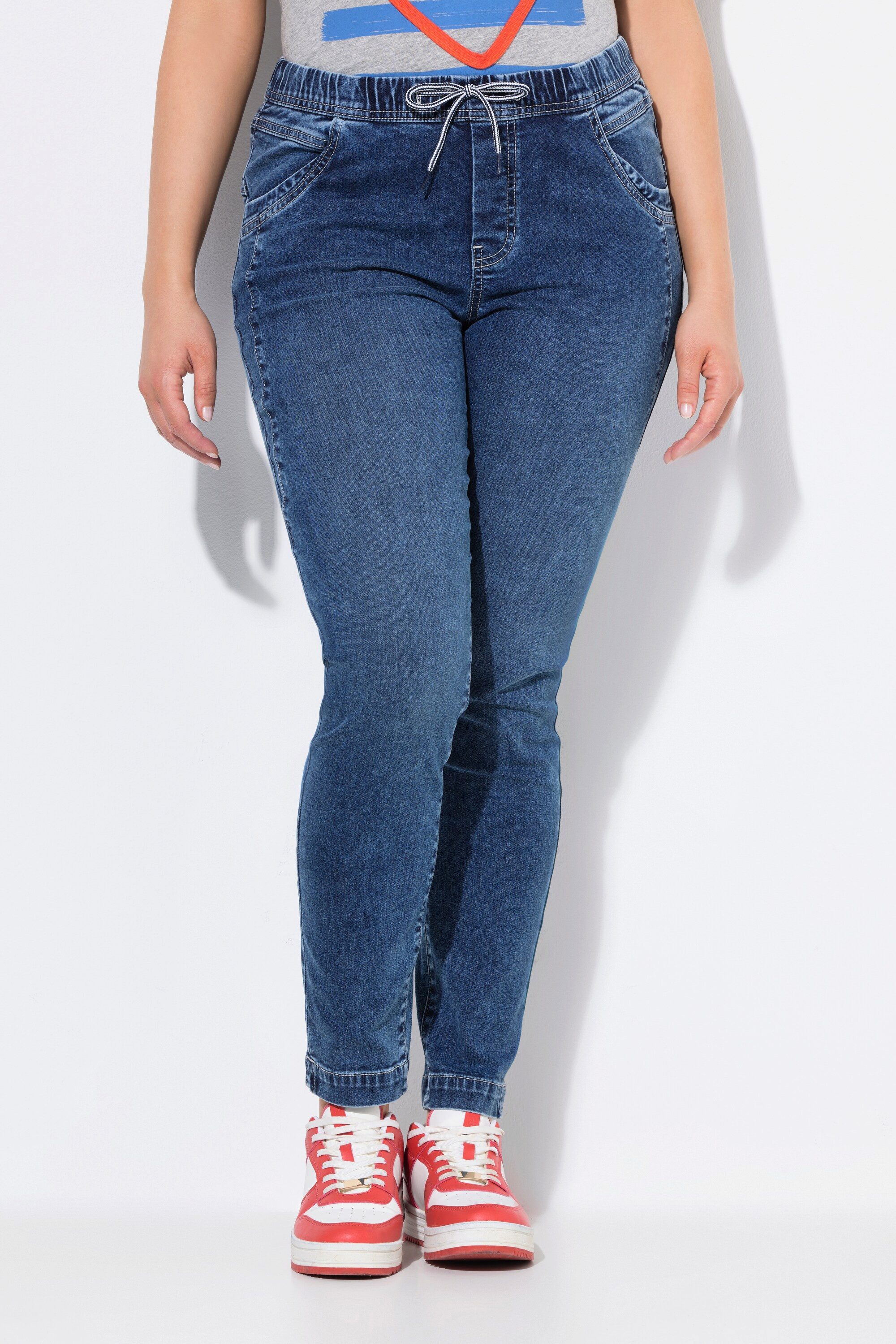 Ulla Popken Jeggings Jeggings Sienna schmales Bein Elastikbund günstig online kaufen