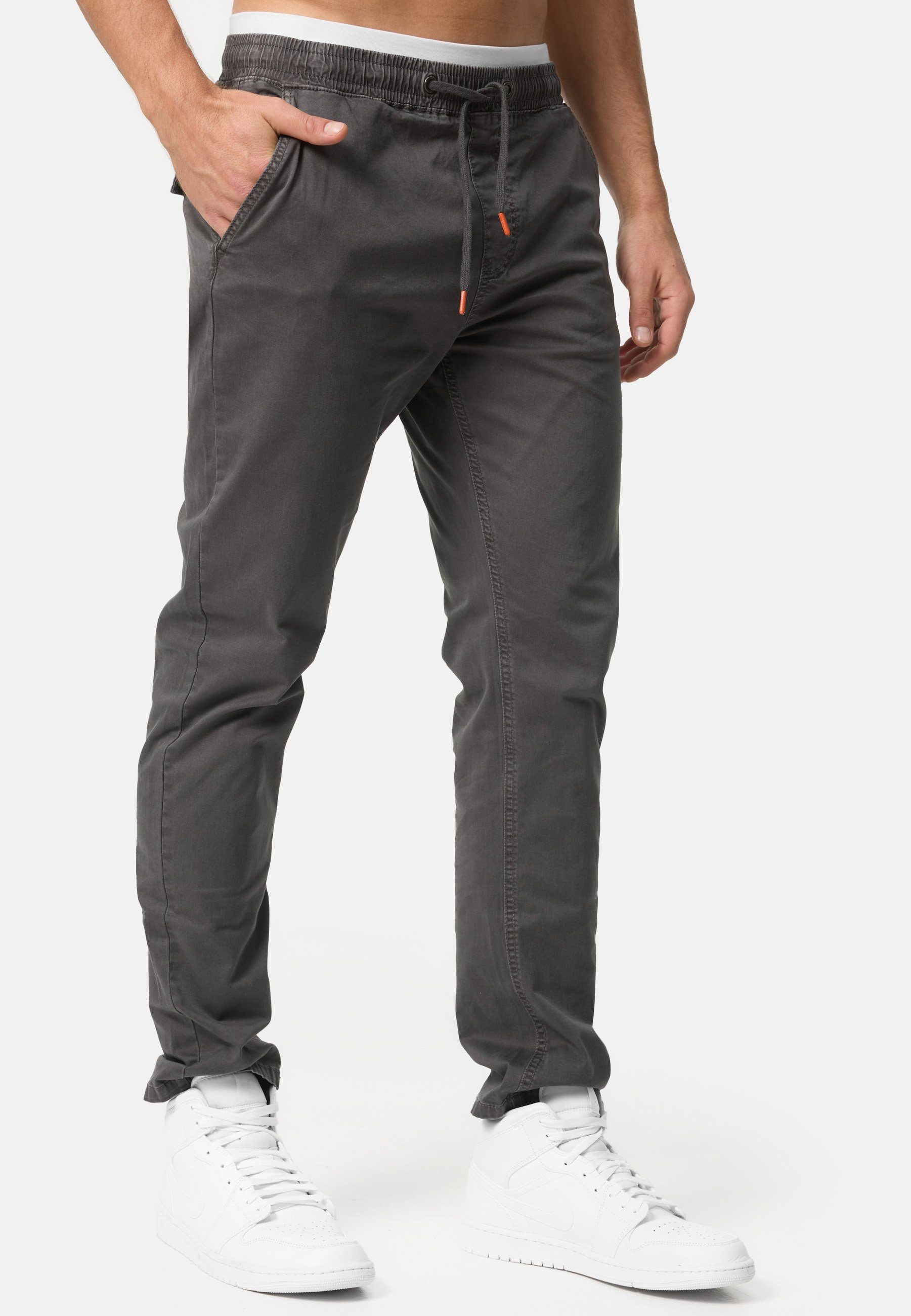 Indicode Chinohose Osborne mit elastischem Bund günstig online kaufen