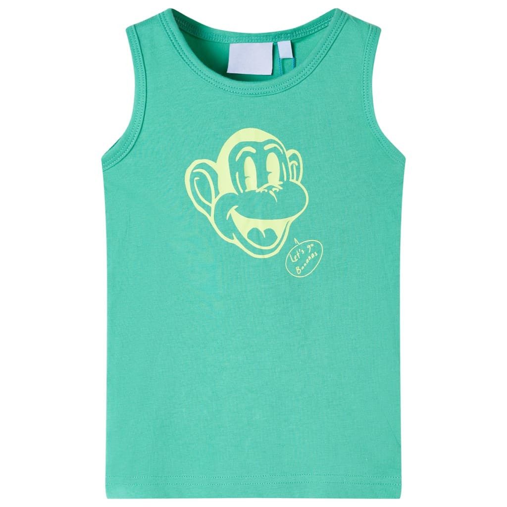 vidaXL Tanktop Kinder-Tanktop Grün 128