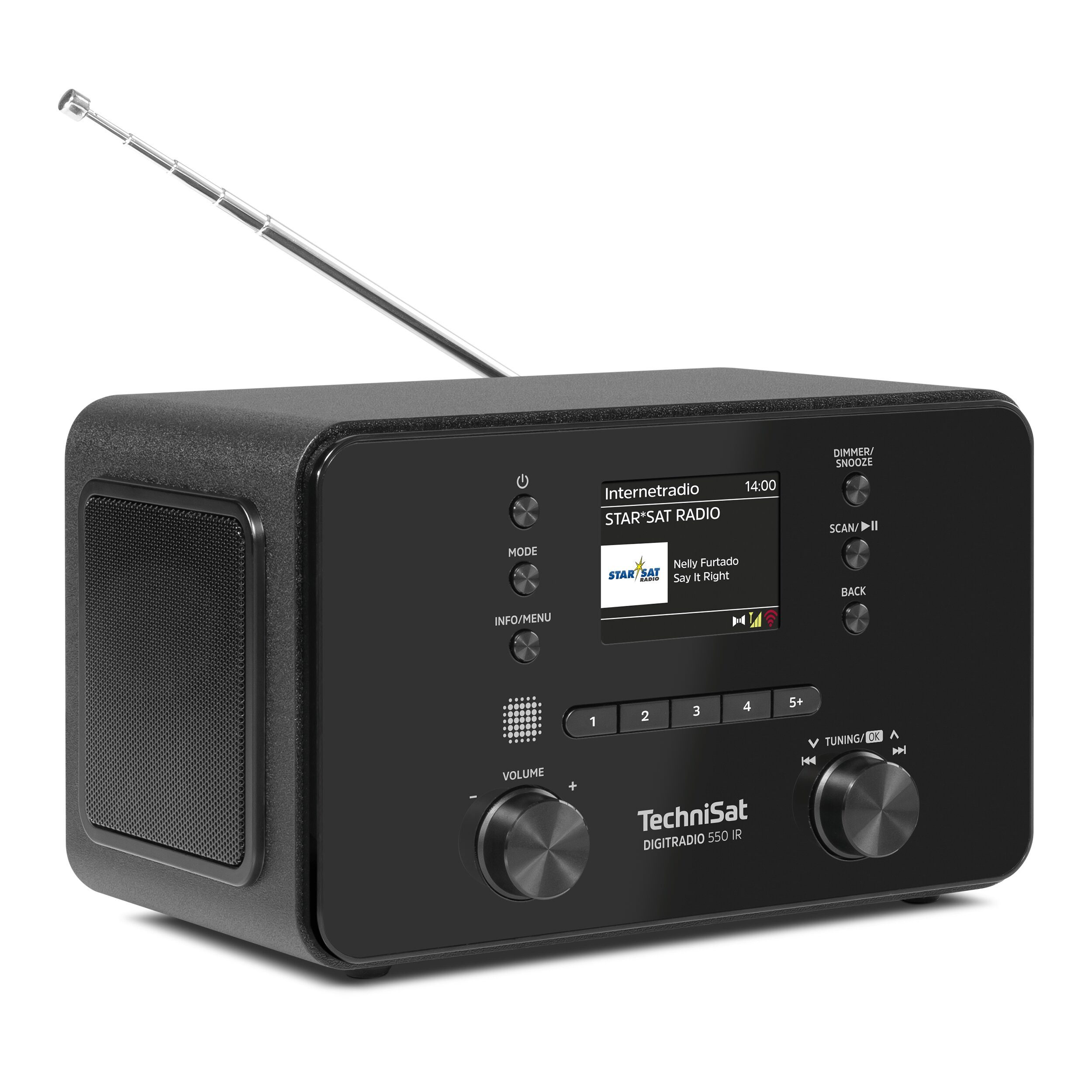 TechniSat DIGITRADIO 550 IR Internet-Radio (Digitalradio (DAB), FM-Tuner mit RDS, Internetradio, 10 W, DAB+ Digitalradio, UKW-Radio mit RDS und PLL, Bluetooth, WLAN, USB)