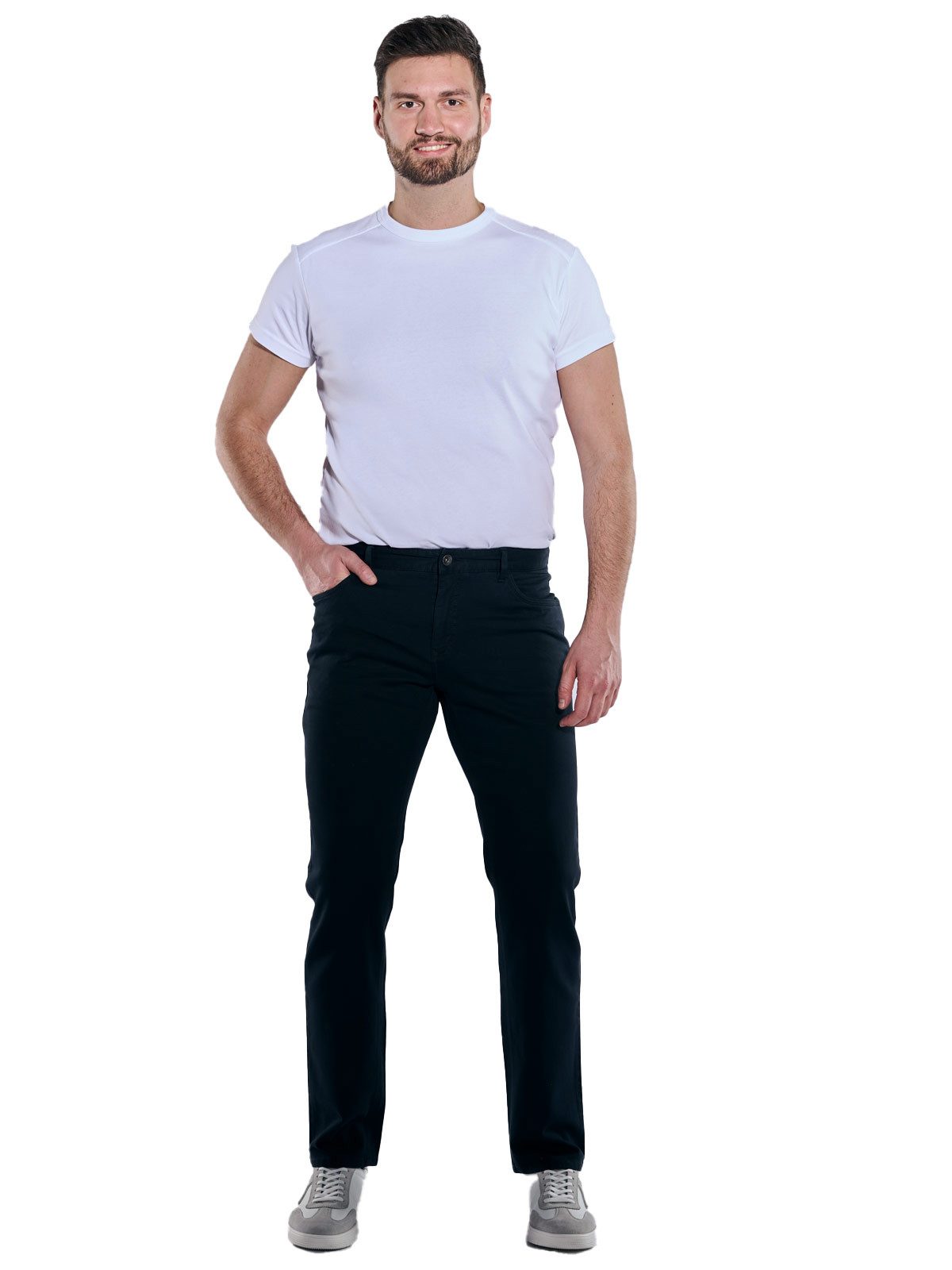 Engbers 5-Pocket-Hose Herren 5-Pocket-Hose regular, Saphirblau