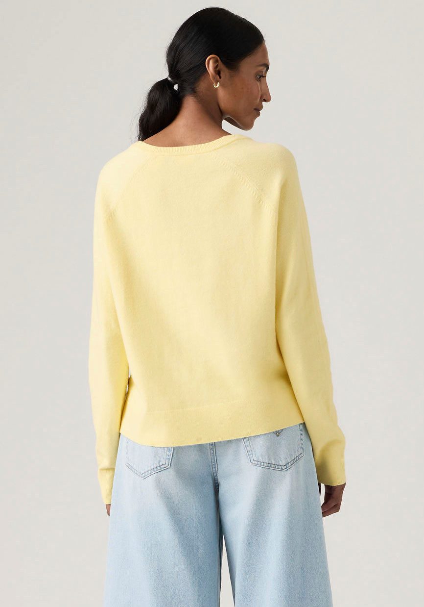 Levi's® V-Ausschnitt-Pullover SUPER SOFT VNECK PULLOVER im Bund beidseitig mit kurzem Schlitz