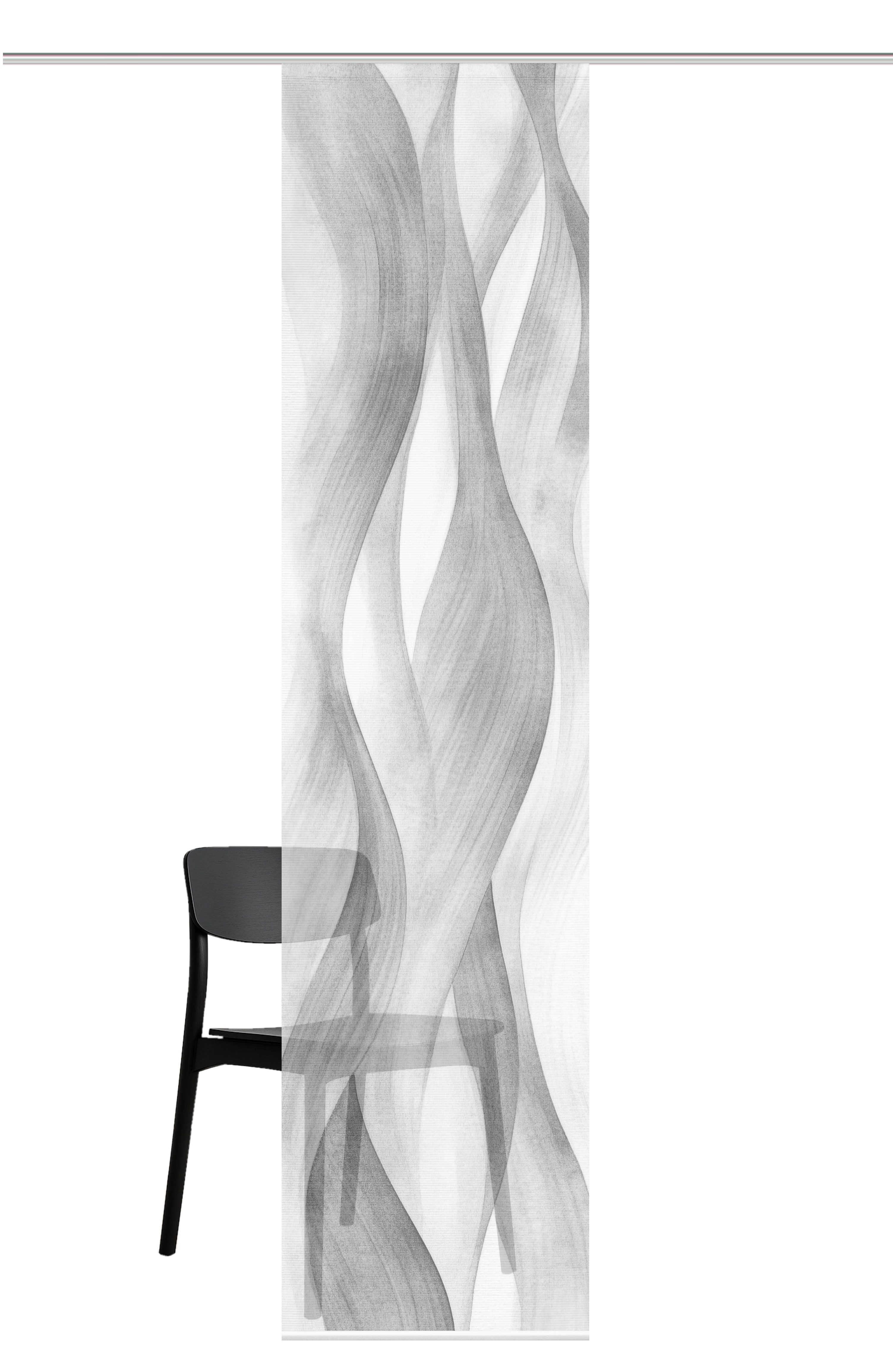 Vision S Schiebegardine AVERY (1 St), Paneelwagen, halbtransparent, Polyester, digital bedruckt