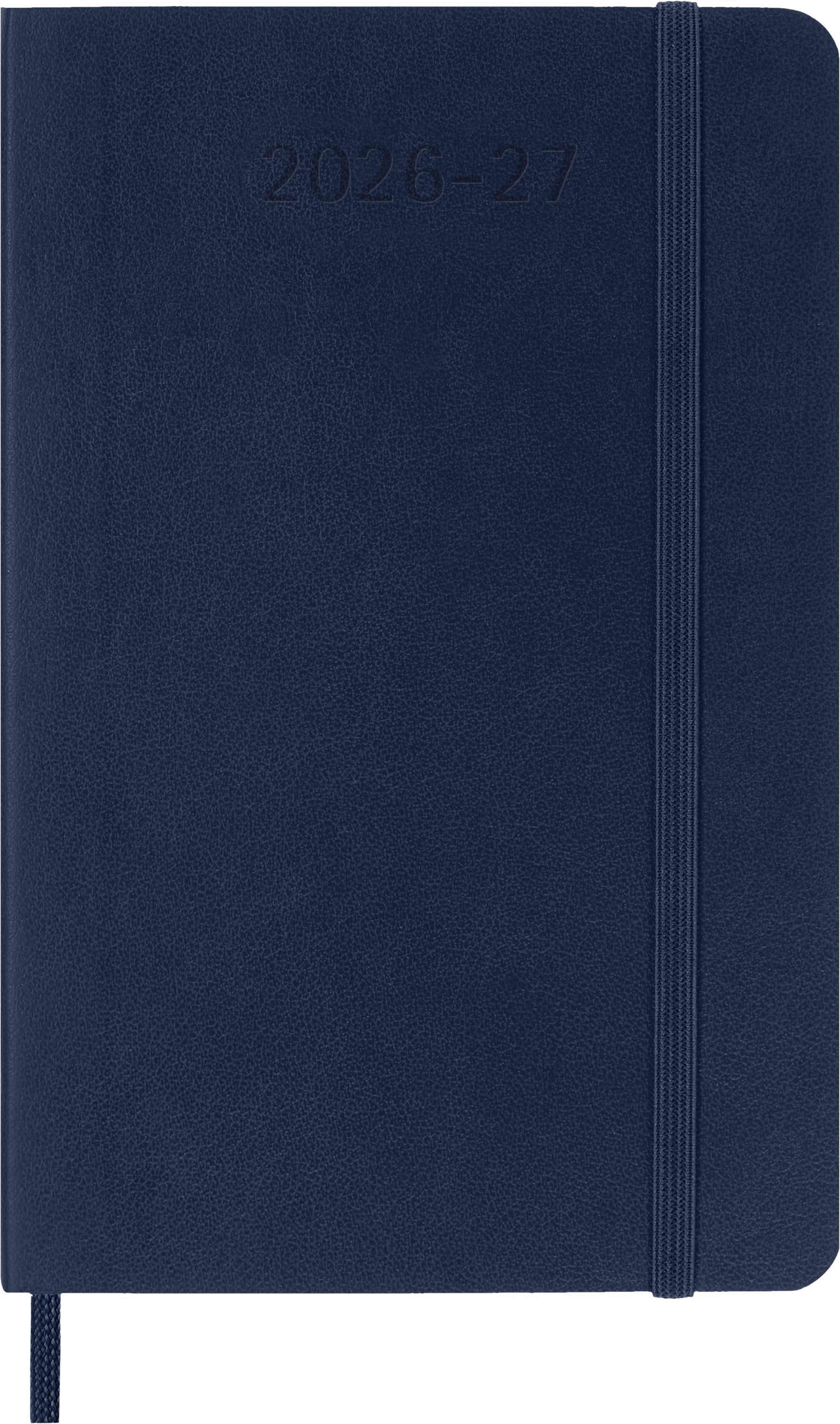 MOLESKINE Buchkalender, MOLESKINE 18 MONATE WOCHEN NOTIZKALENDER 26/27 - WEICH - P/A6 - BLAU