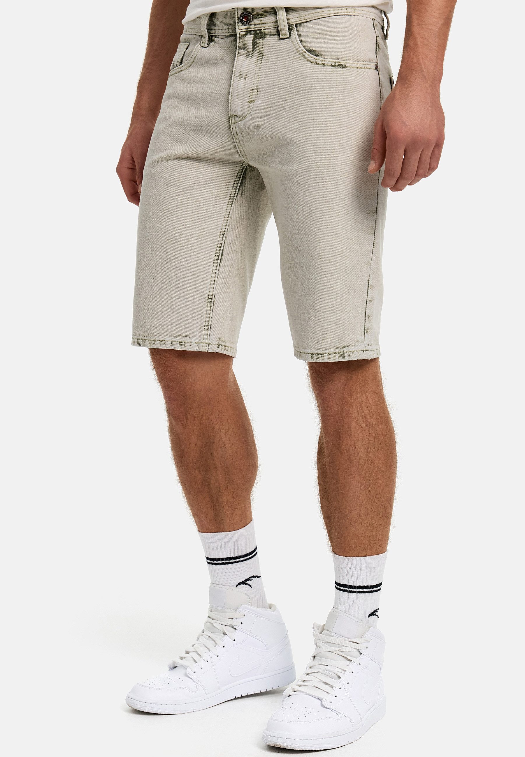 Indicode Jeansshorts Herren INTempol Jeans Shorts Herrenshorts Klassische Denim-Jeansshorts mit modernem Waschungseffekt