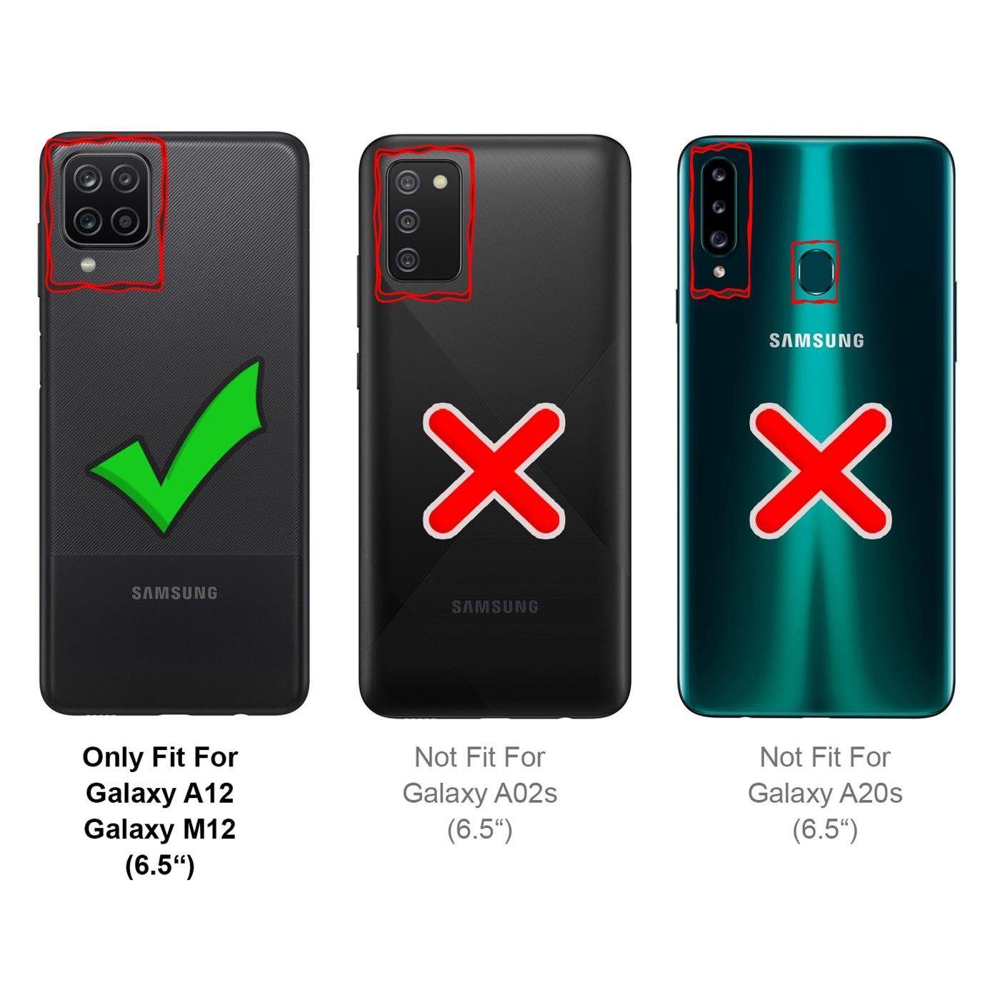 CoolGadget Handyhülle Marmor Slim Case für Samsung Galaxy A12 / M12 6,5 Zoll, Hülle Dünne Silikon Schutzhülle für Samsung A12, Samsung M12 Hülle