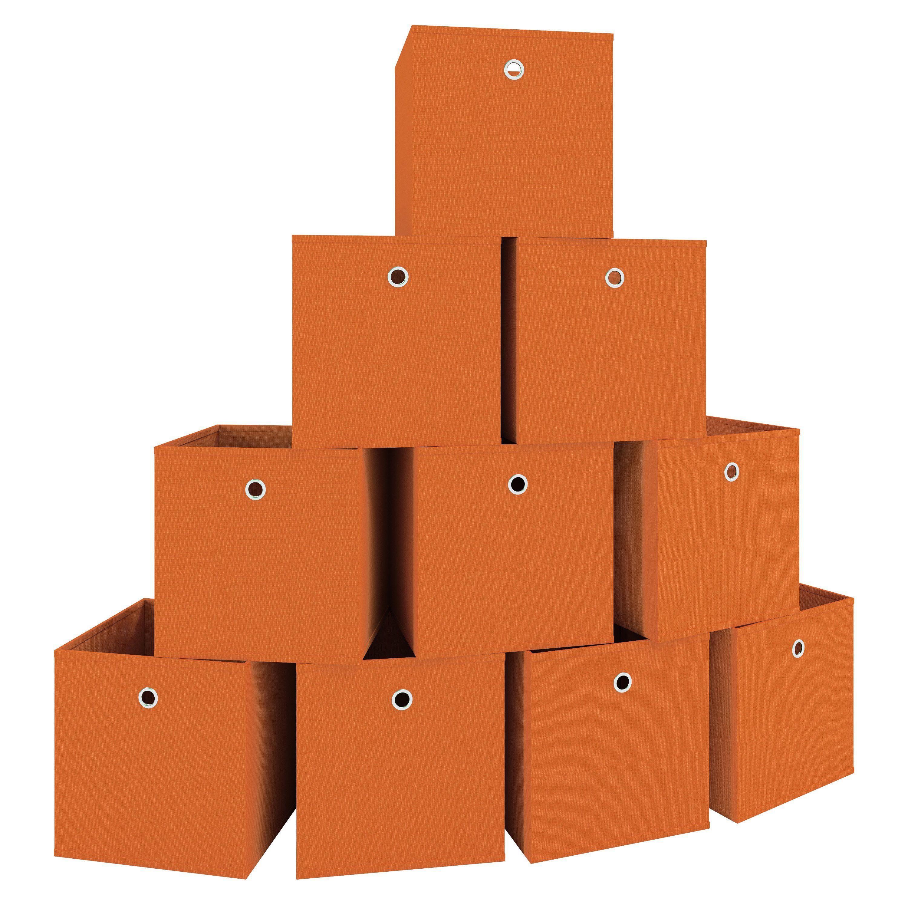 VCM Faltbox 10er Set Faltbox Klappbox Aufbewahrungsbox Boxas