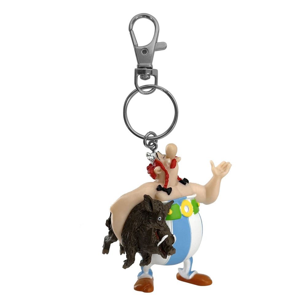 Plastoy Schlüsselanhänger Asterix Schlüsselanhänger Obelix mit Wildschwein14 cm