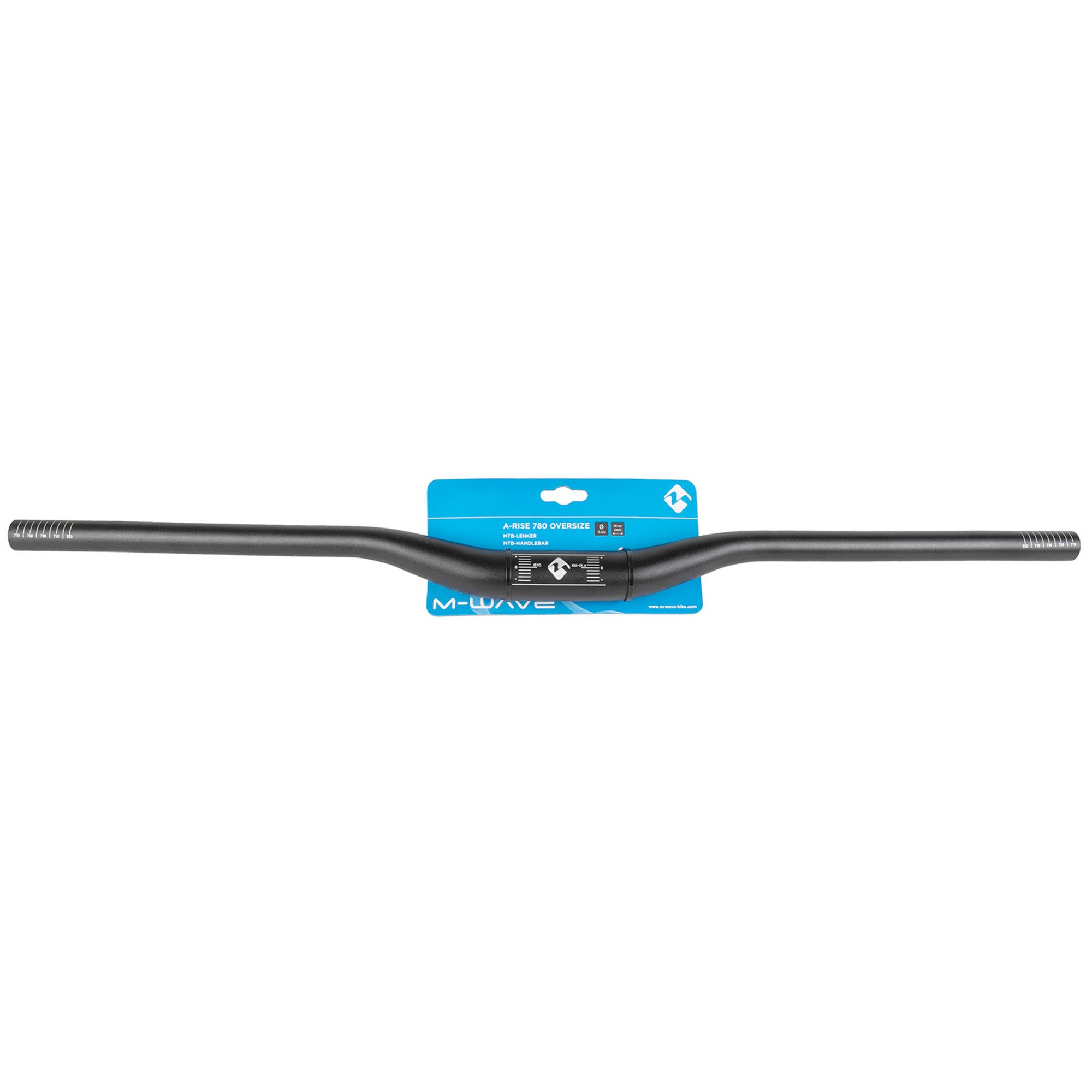 M-Wave Fahrradlenker A-Rise, Mountainbike-Lenker, (1-tlg), Lenker Fahrradlenker MTB Downhill Mountainbike Riser Bar