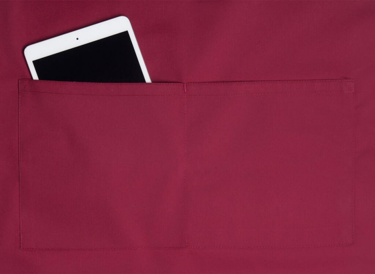 Karlowsky Fashion Kochschürze Übergrößen Latzschürze Basic mit Schnalle und Tasche
