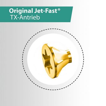 Jet-Fast Schrauben-Set Universalschrauben Set S Goldline