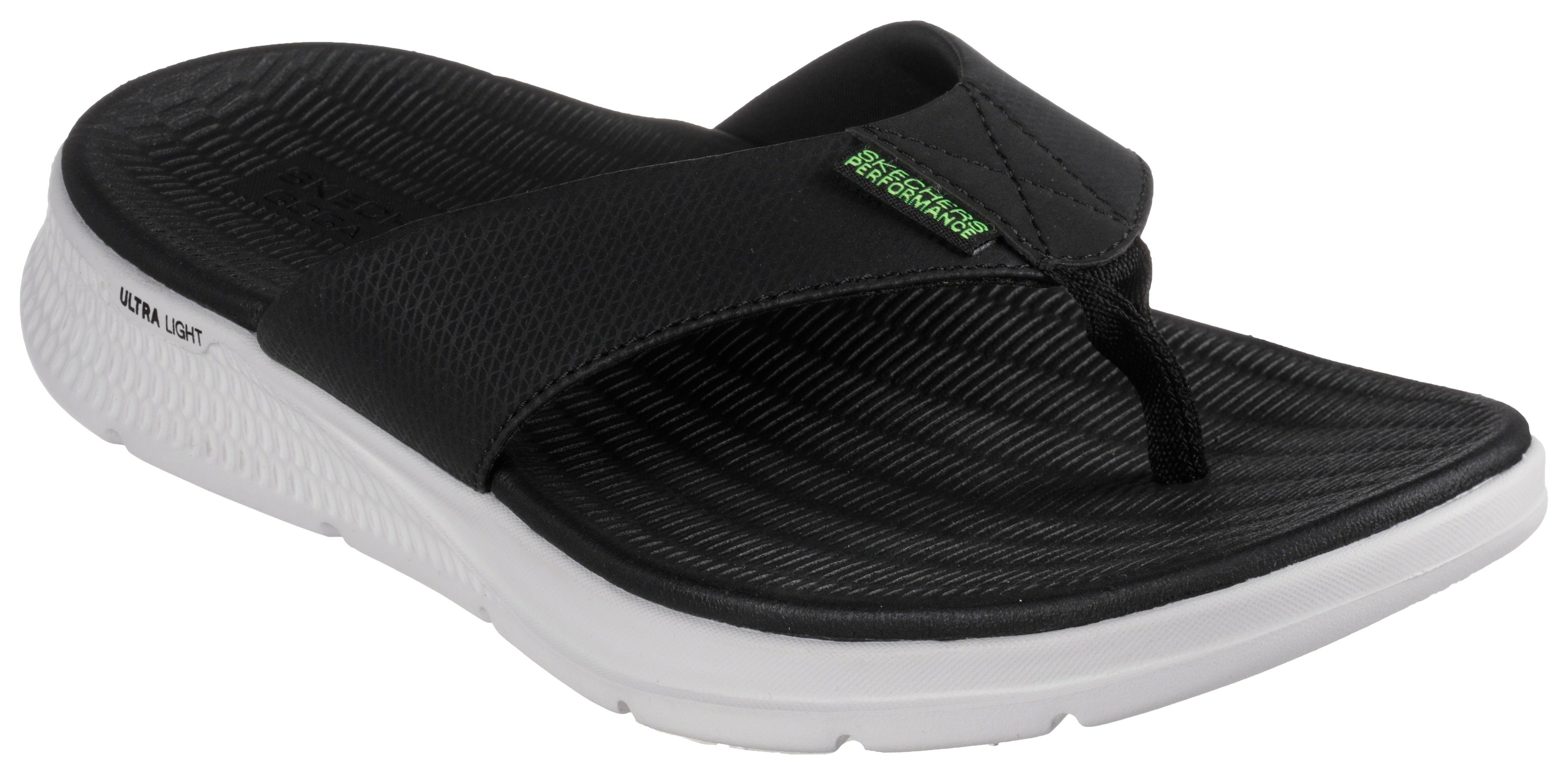 Skechers GO CONSISTENT SANDAL-SYNTHWAVE Zehentrenner, Sommerschuh, Schlappen, Poolslides, Badeschuh, mit Goga-Mat