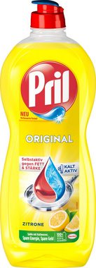 PRIL Original Zitrone Geschirrspülmittel (Spa-Pack, [6-St. 6x 675 ml Handgeschirrspülmittel)