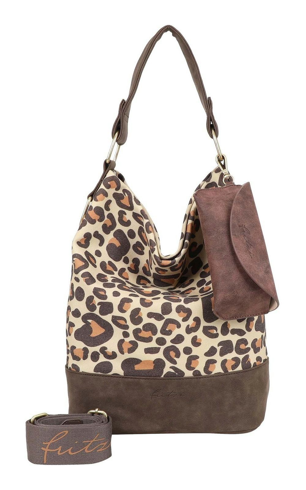 Fritzi aus Preußen Henkeltasche Izzy07 Leo Camel, aus robustem Canvas