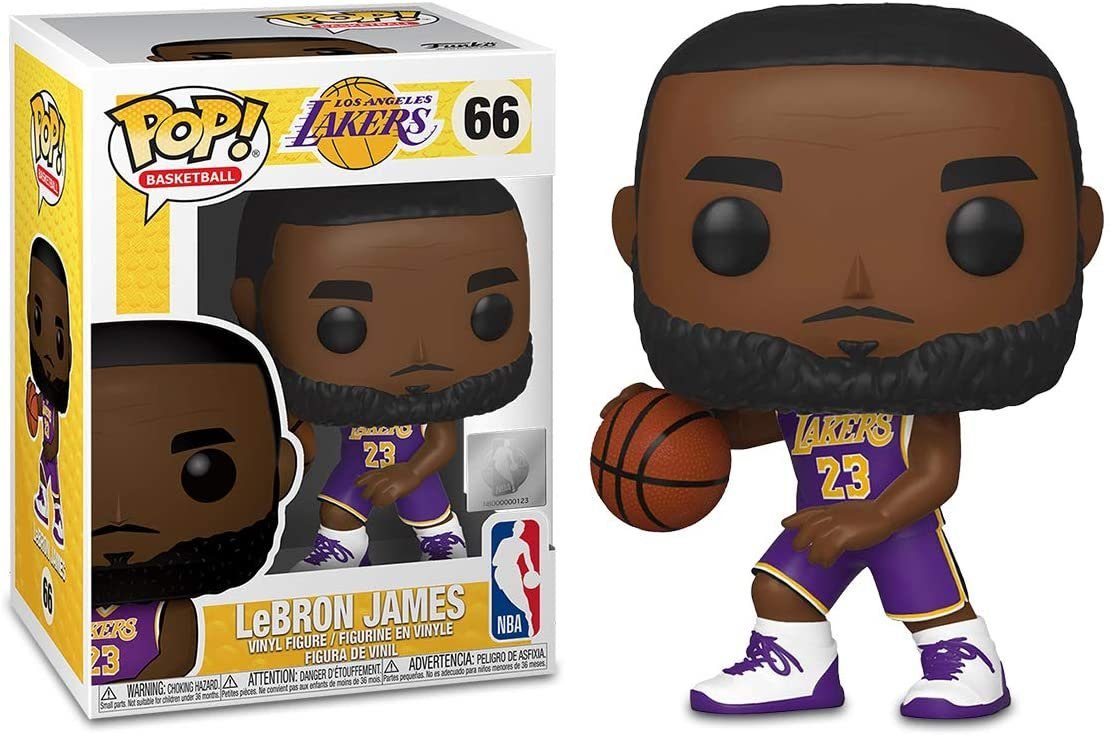 Funko Actionfigur Funko Pop! Basketball - NBA Legends - LeBron James#66,  Funko Pop! Basketball - NBA Legends - LEBRON JAMES (Los Angeles Lakers) #66