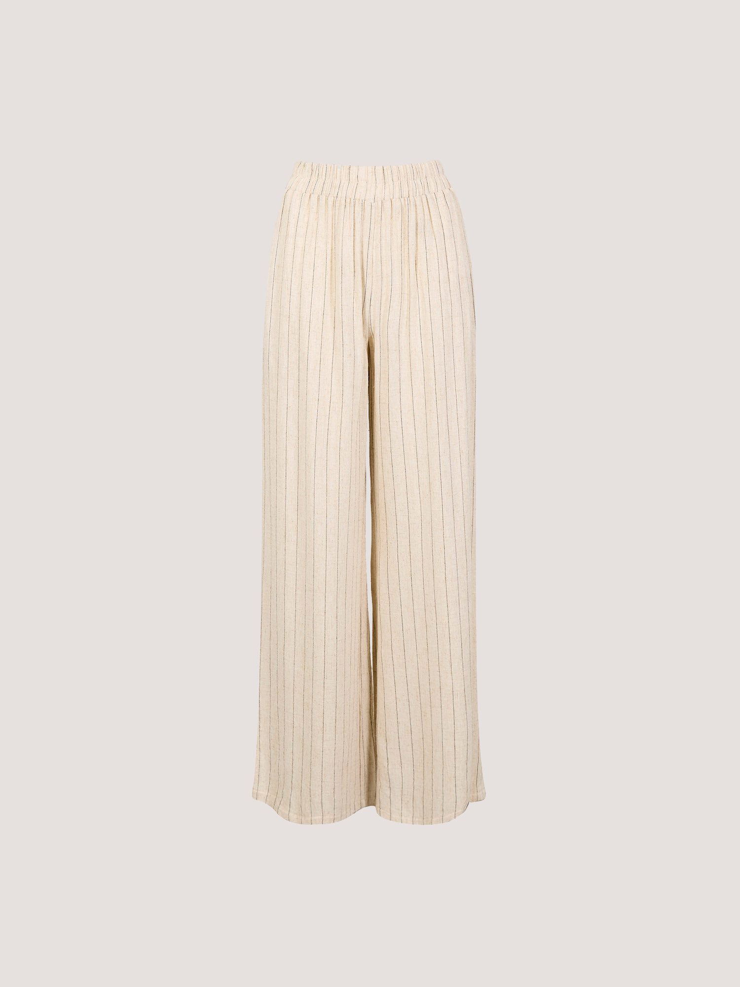 Leinenhose Breite Hose aus Leinenmischung