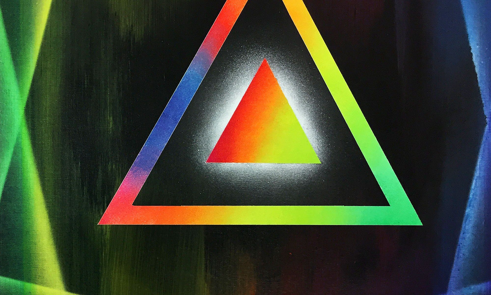 WandbilderXXL Gemälde Prisma 70 x 70 cm, Abstraktes Gemälde, handgemaltes Unikat