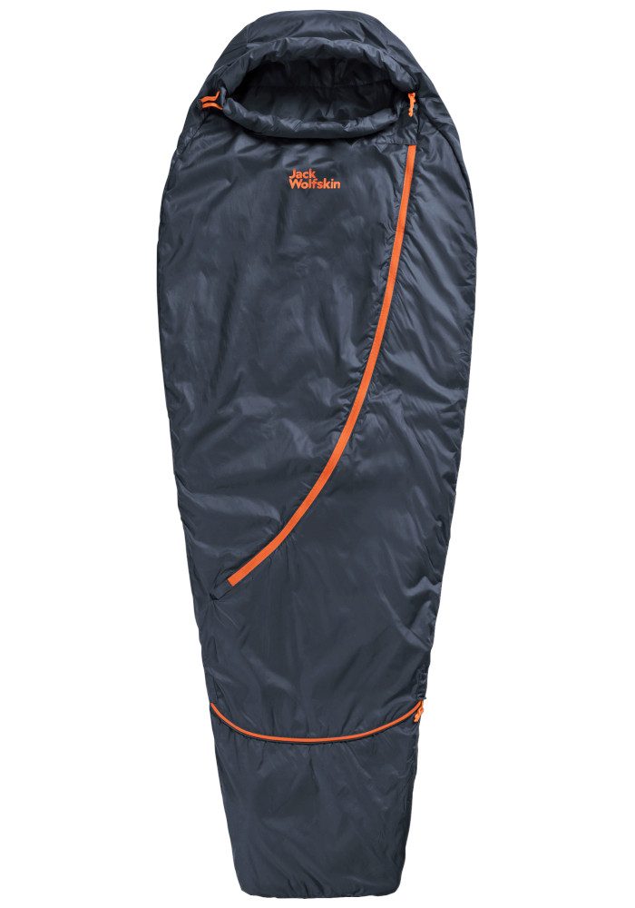 Jack Wolfskin Kinderschlafsack GROW UP DREAMER, Kinderschlafsack, warm, anpassbare Länge
