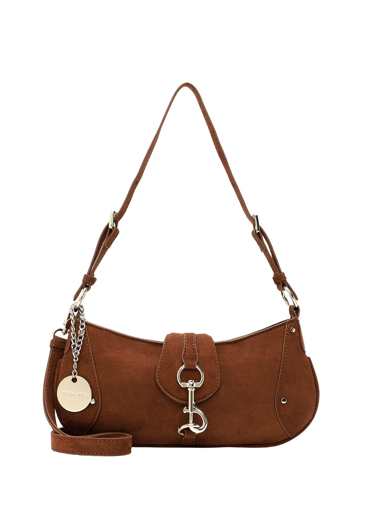 Tamaris Beuteltasche TAS Marina Suede, Logo Anhänger