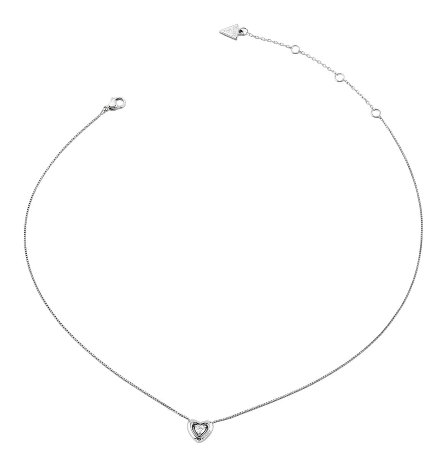 Guess Herzkette 16-18" Crystal Heart Necklace