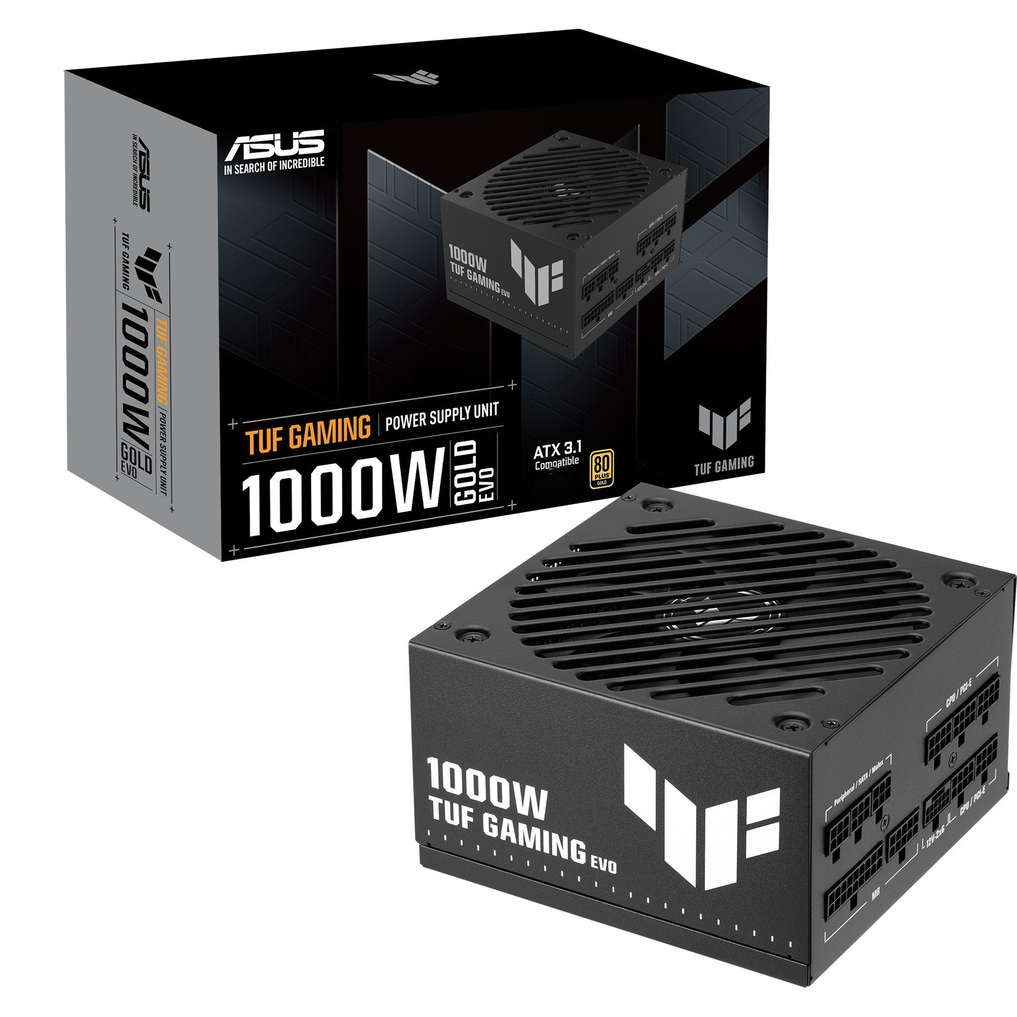 Asus ASUS TUF-GAMING-1000G-EVO, PC-Netzteil, (1x 12-Pin PC-Netzteil (80 PLUS Gold)