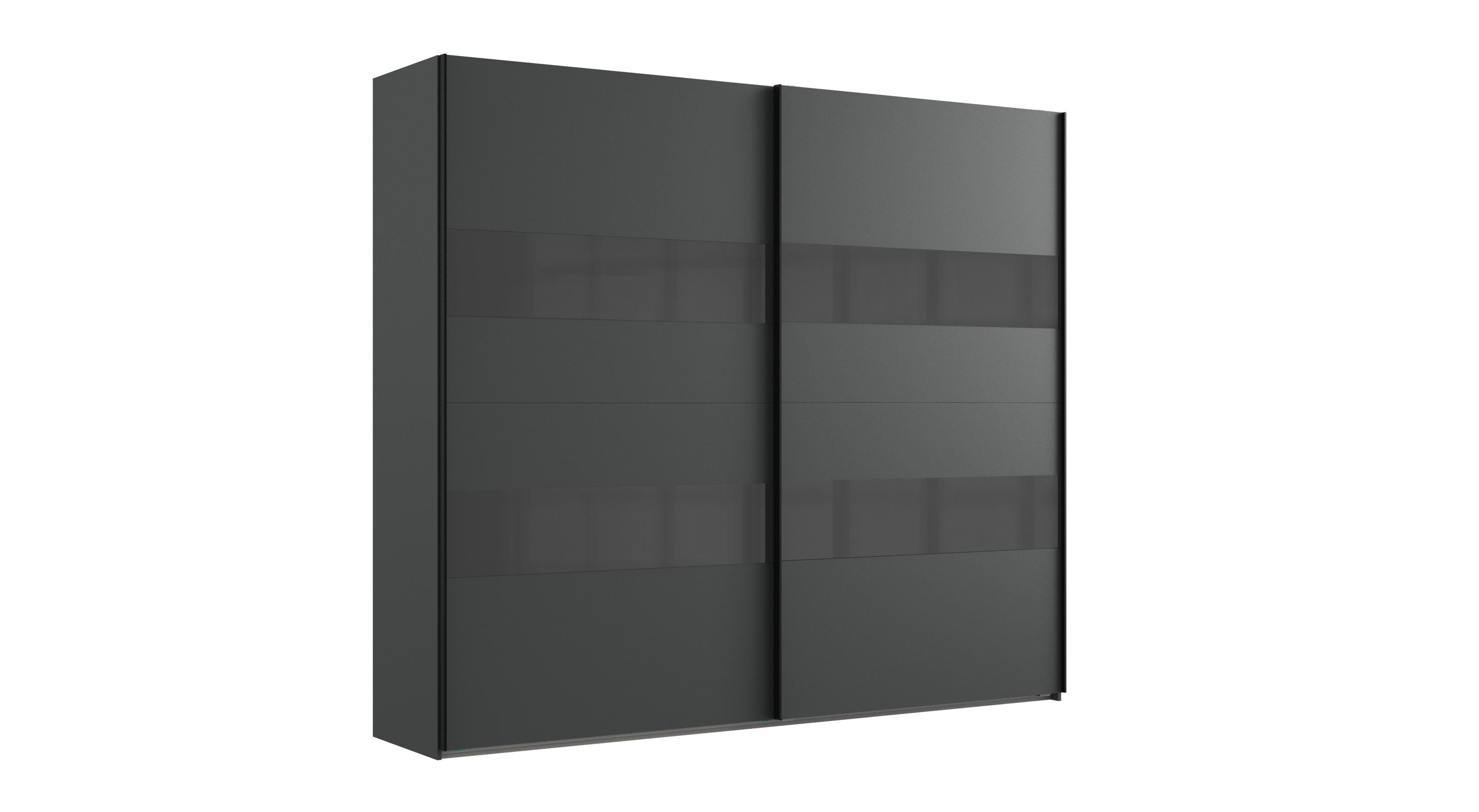 freiraum Kleiderschrank Altona2 (B/H/T: 270x236x65 cm) in Graphit mit 2 Türen und 5 Einlegeböden