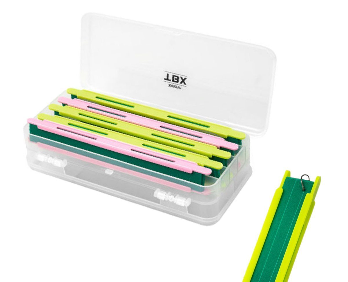 Delphin.sk Vorfachtasche Kunstköderbox Delphin TBX Duo 185-5P EVA-Schaum Vorfachaufwickler, EVA-Schaum (in 5 Stück), die für Befestigung fertigen Fächer sind