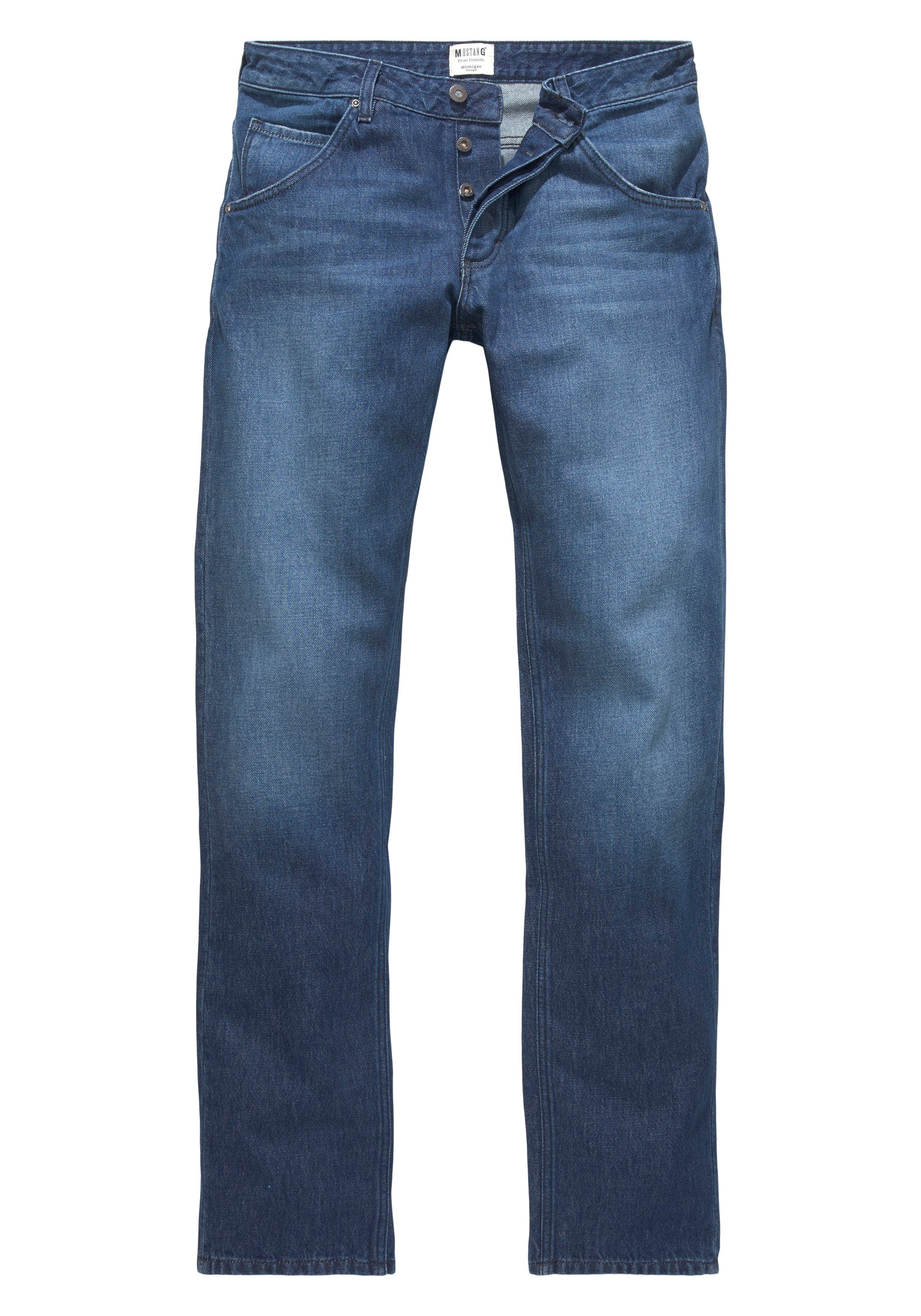 MUSTANG Straight-Jeans »MICHIGAN« in 5-Pocket-Form | OTTO