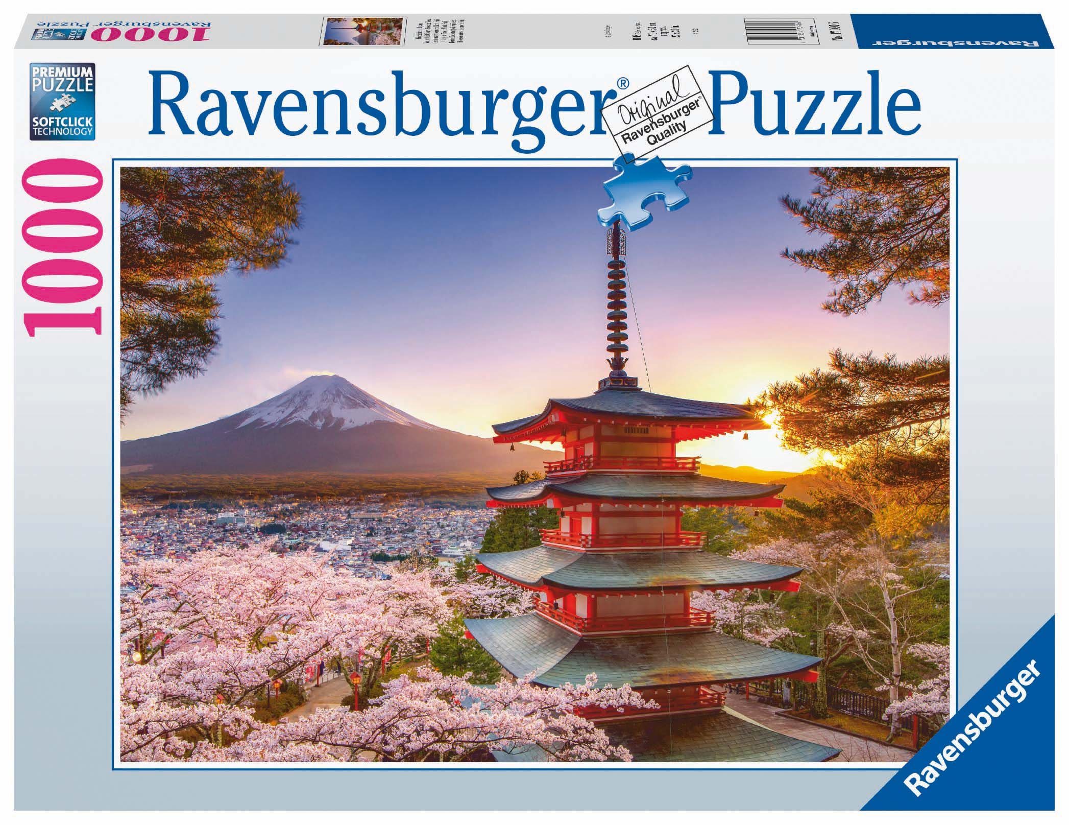 Ravensburger Puzzle Kirschblüte in Japan, 1000 Puzzleteile, Made in Germany, FSC® - schützt Wald - weltweit | Puzzle