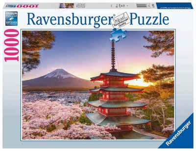 Ravensburger Puzzle Kirschblüte in Japan, 1000 Puzzleteile, Made in Germany, FSC® - schützt Wald - weltweit