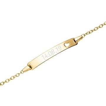 Unique Goldarmband Armband aus 9-karätigem Gold mit Herz von Unique