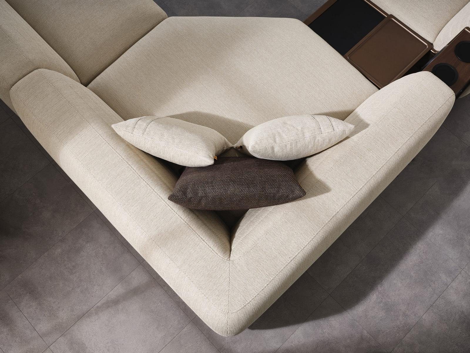 JVmoebel Ecksofa Luxus Ecksofa Textil, Europa Wohnzimmer Teile, U-Form Couch in Möbel Made Sofa Polster 8