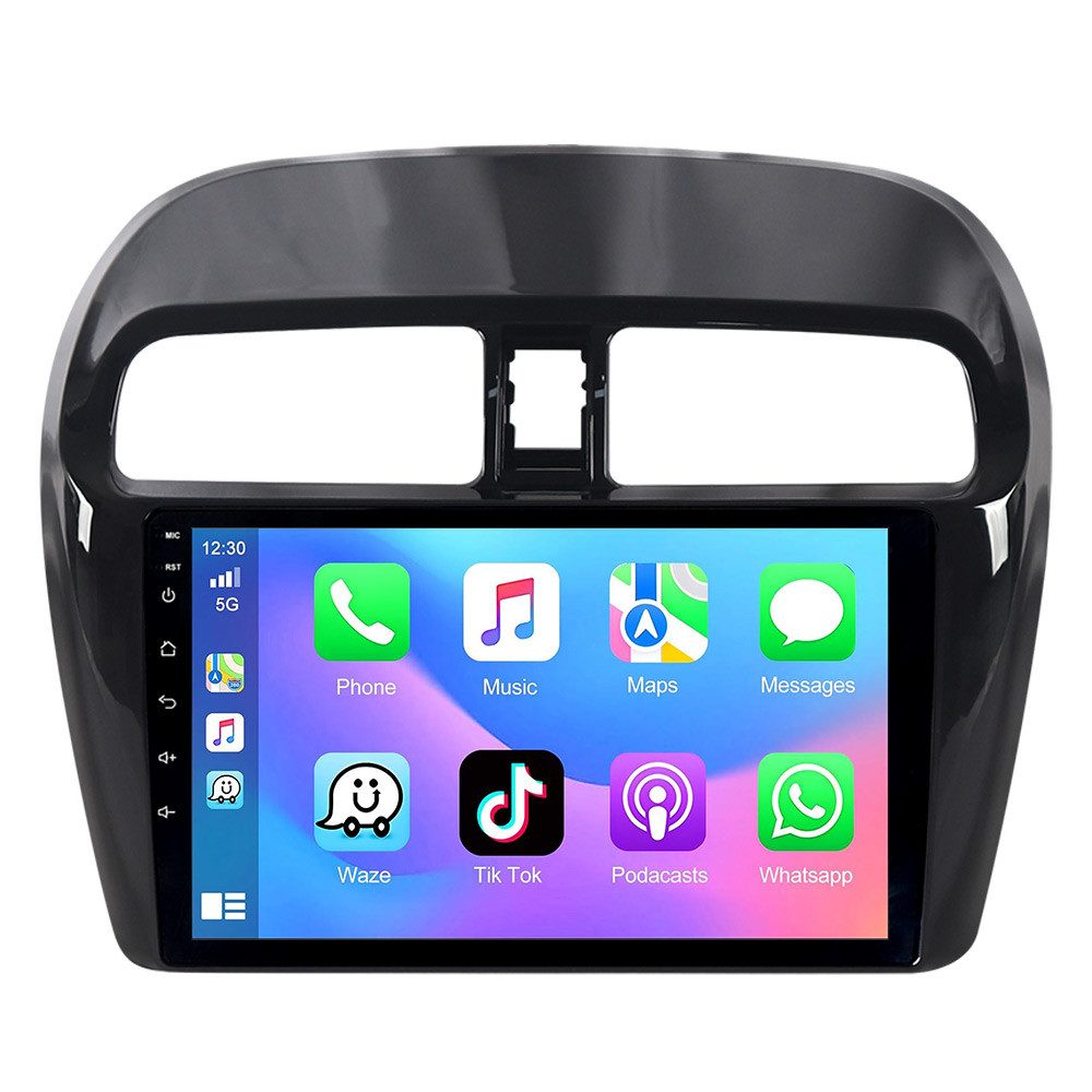 A-Sure 8-Core Für Mitsubishi Mirage Space Star DAB+ CarPlay GPS Android 15 Autoradio (Digitalradio (DAB), Carplay Android Auto Bluetooth EQ USB GPS Navi WIFI Touchscreen)