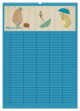 CALVENDO Wandkalender Unser buntes Familienleben (Premium, hochwertiger DIN A2 Wandkalender 2023, Kunstdruck in Hochglanz)