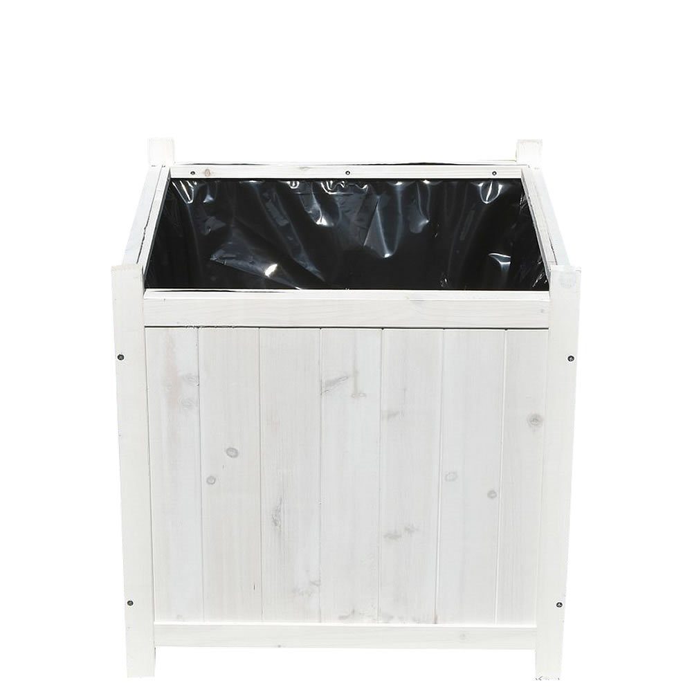 Mucola Blumentopf Blumenkübel 50x50cm Grau Pflanzkasten Blumentrog Blumento günstig online kaufen