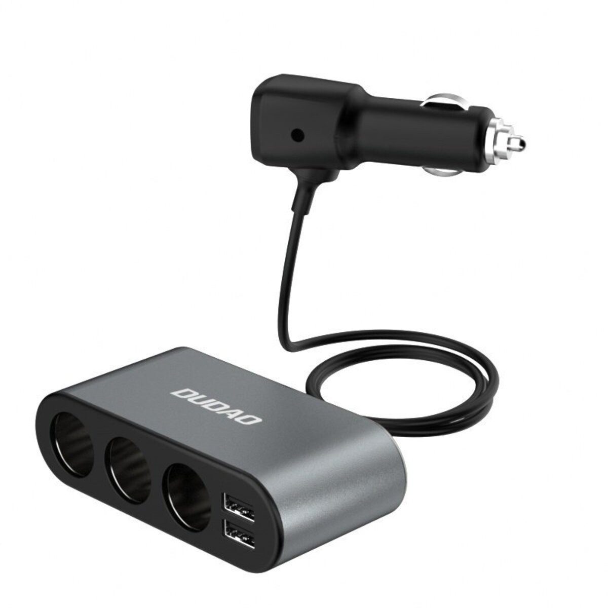 Dudao Dudao R1Pro Auto-Splitter 2x USB 3x Zigarettenbuchse Schwarz Smartphone-Ladegerät