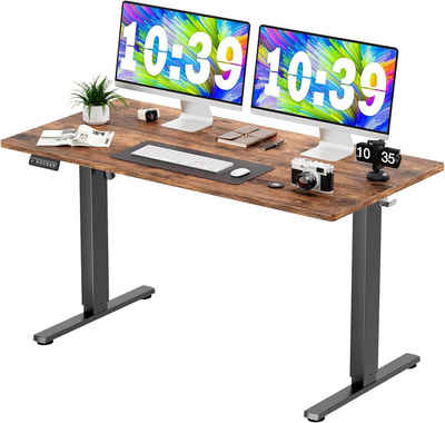 JOEAIS Schreibtisch Höhenverstellbarer Gaming Tisch Computertisch 140*60CM Standing Desk (Table Tisch Höhenverstellbar Gaming Desk Height Adjustable Desk), Computertisch Elektrischer Voreinstellung mit Kopfhörerhaken