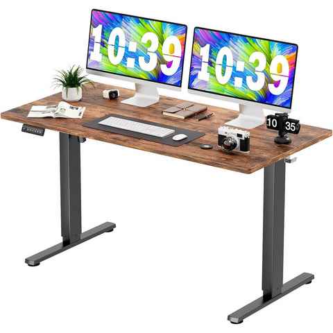JOEAIS Schreibtisch Höhenverstellbarer Gaming Tisch 140*60CM Standing Desk (Table Tisch Höhenverstellbar Gaming Desk Height Adjustable Desk), Computertisch Elektrischer Voreinstellung mit Kopfhörerhaken
