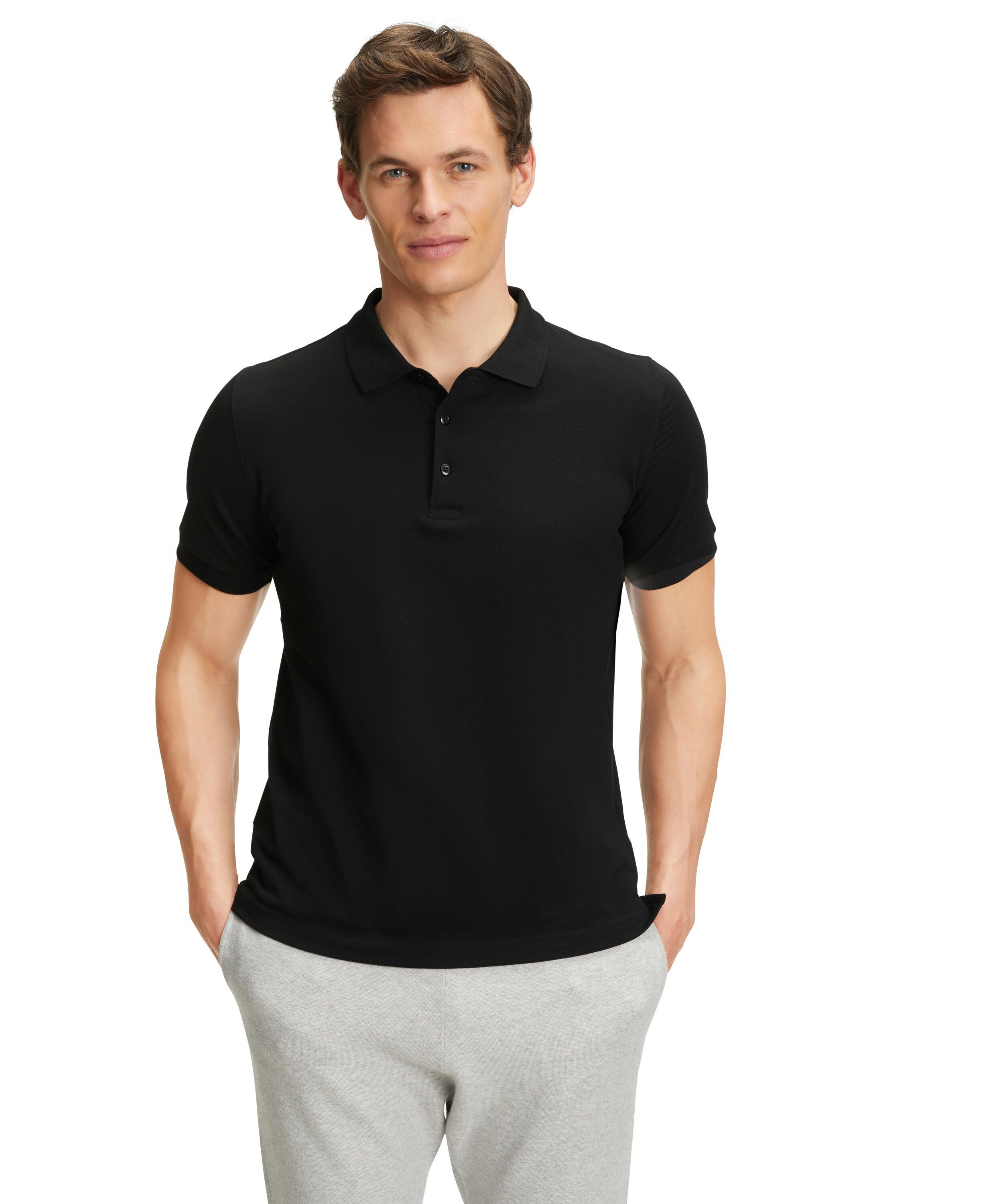 FALKE Poloshirt aus hochwertiger Pima-Baumwolle black (3000)