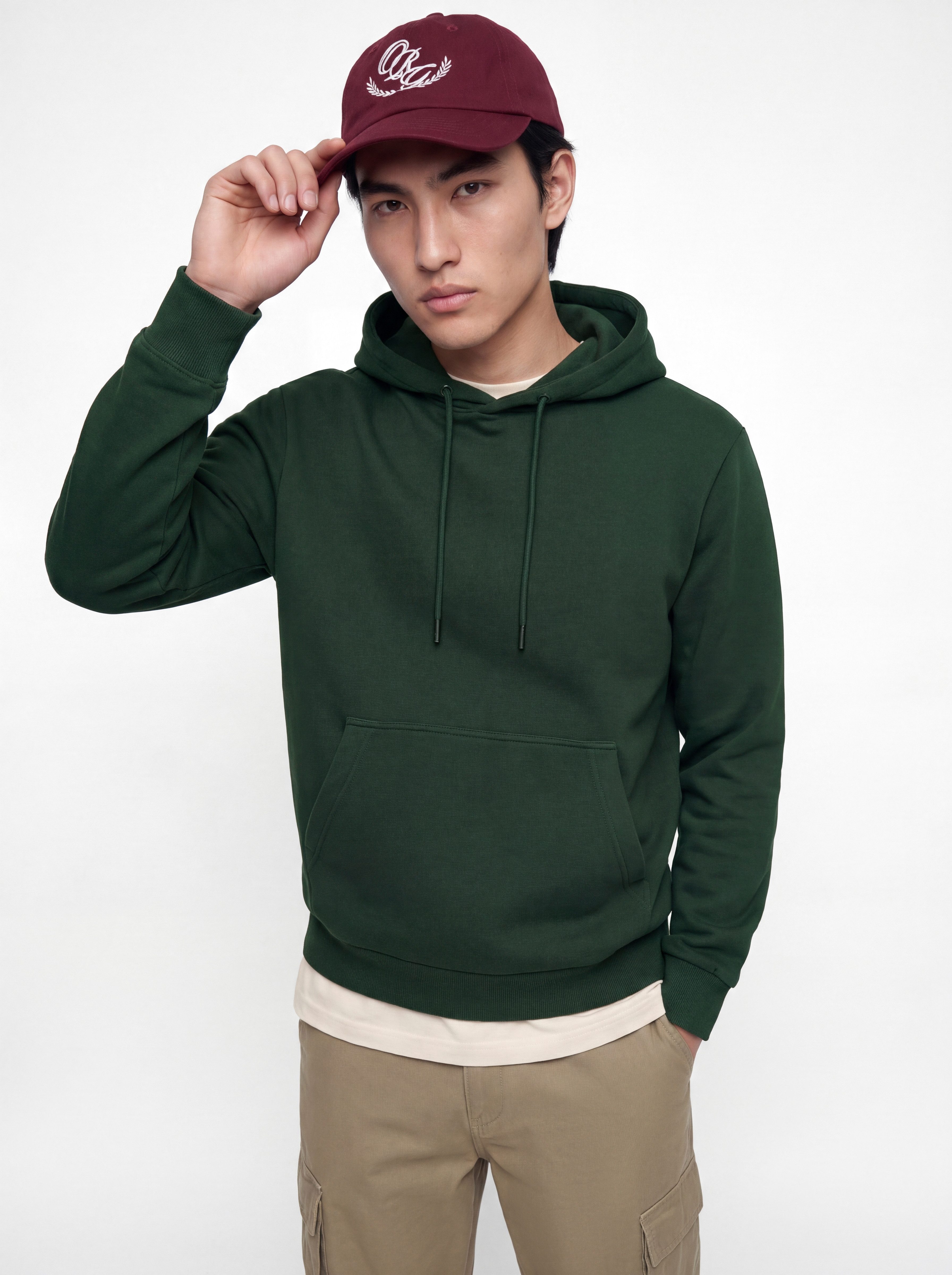 Jack & Jones Kapuzensweatshirt JJEBRADLEY SWEAT HOOD NOOS Materialmix, relaxed fit