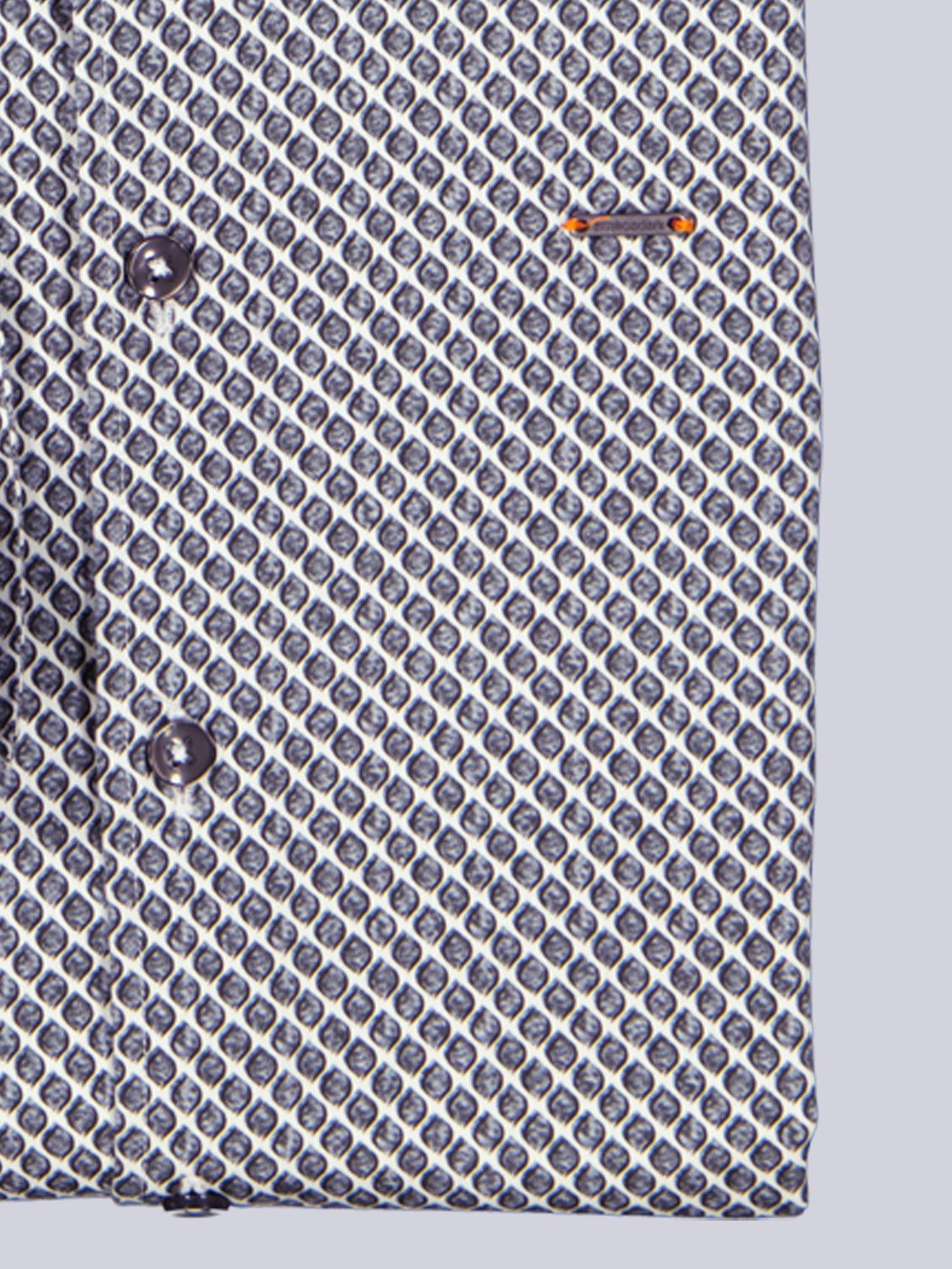 emilio adani Langarmhemd Herren Langarm-Hemd satiniert, Hellgrau