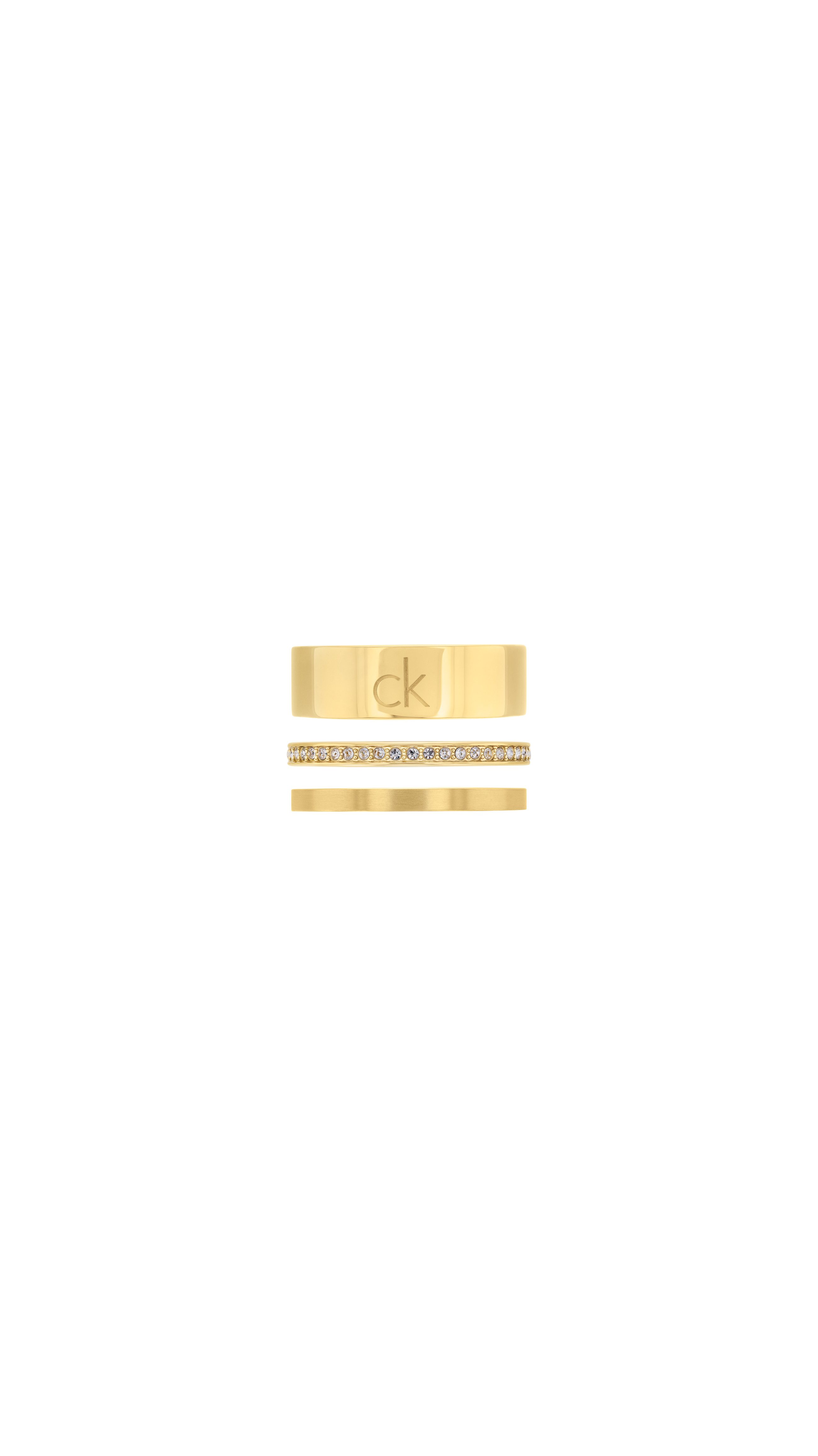 Calvin Klein Ring-Set CK TRIO (Set, 3-tlg), mit Preciosa Crystal