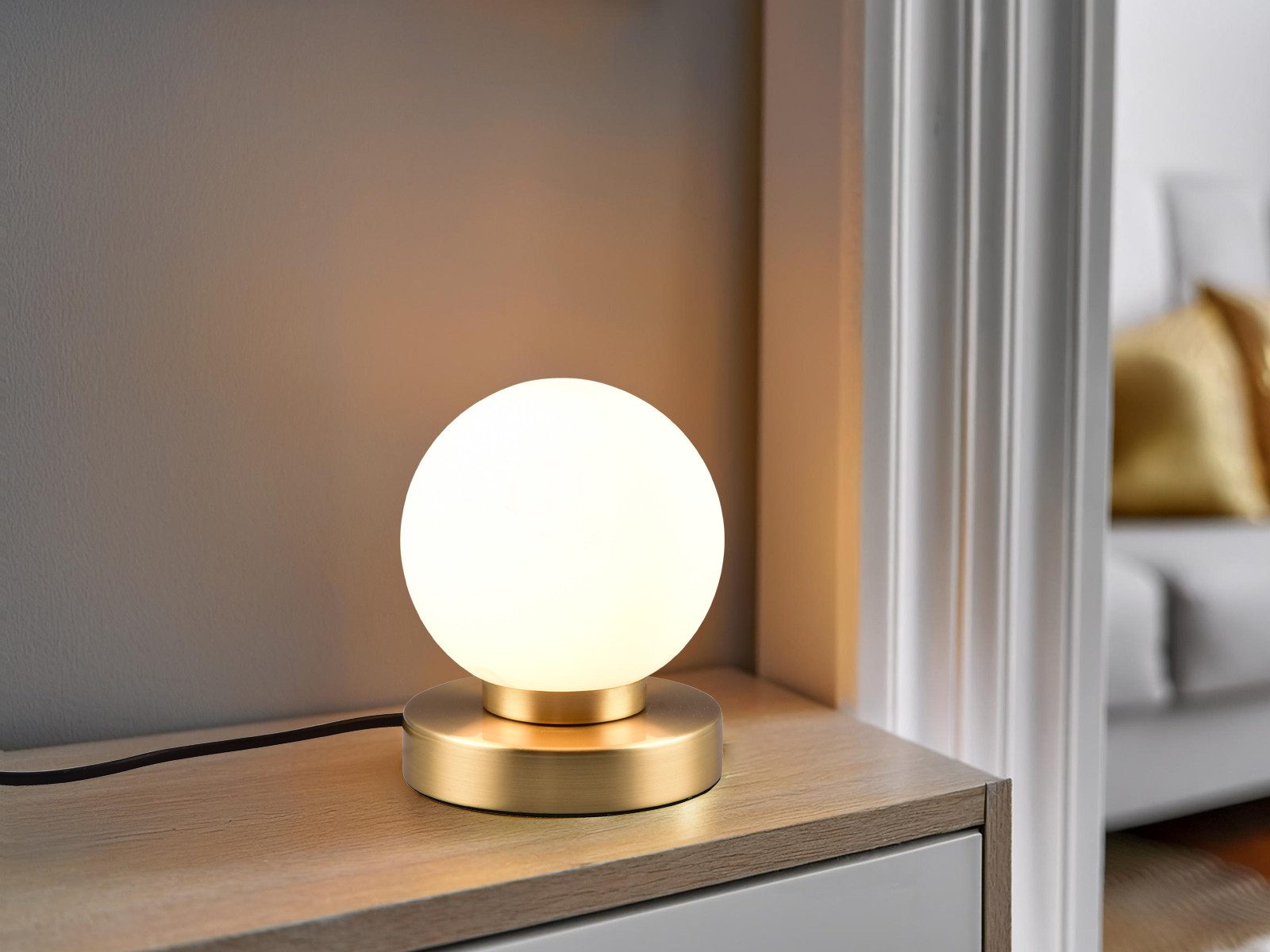 Reality Leuchten LED Nachttischlampe, Dimmfunktion, LED wechselbar, Warmwei günstig online kaufen