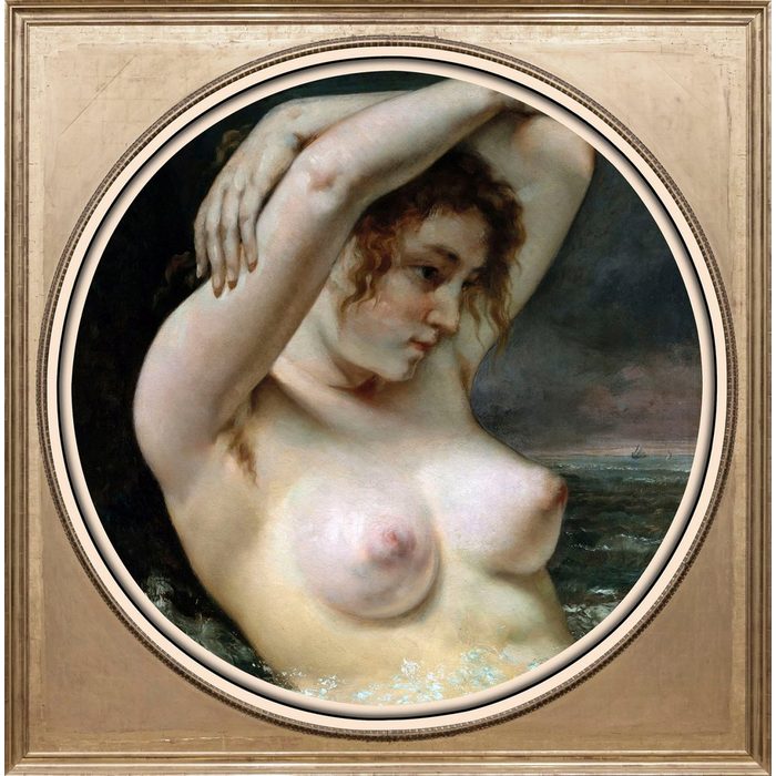 queence Acrylglasbild Nackte Frau